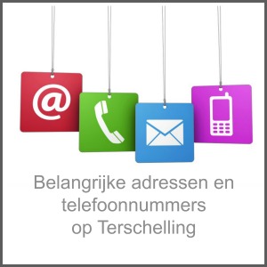 Belangrijke adressen op Terschelling