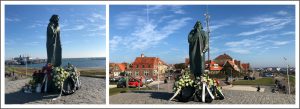 Zeeliedenherdenking op terschelling - kranslegging Hallo Terschelling