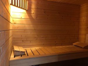sauna bank in familiehuis Roodkapje - Hallo Terschelling