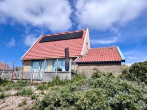 Vakantiehuis Geluksplak op Terschelling voor aanzicht voorkant - Vakantiehuis huren op Terschelling - Hallo Terschelling