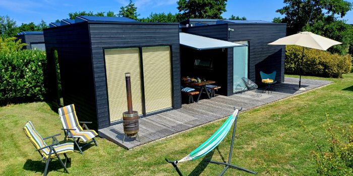 Black Beauty vakantie chalet op Terschelling – buitenaanzicht – Hallo Terschelling