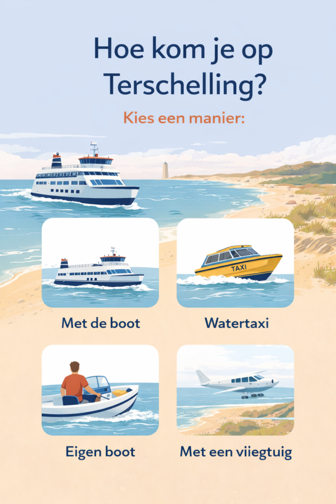Hoe kom je op Terschelling
