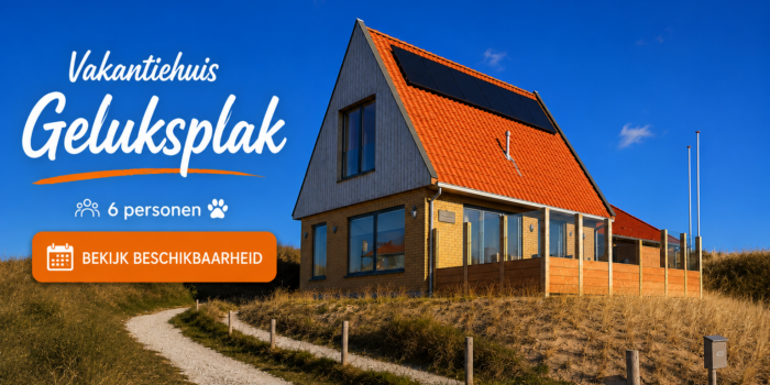 Geluksplak op Terschelling – 6 persoons vakantiehuis in Midsland aan Zee
