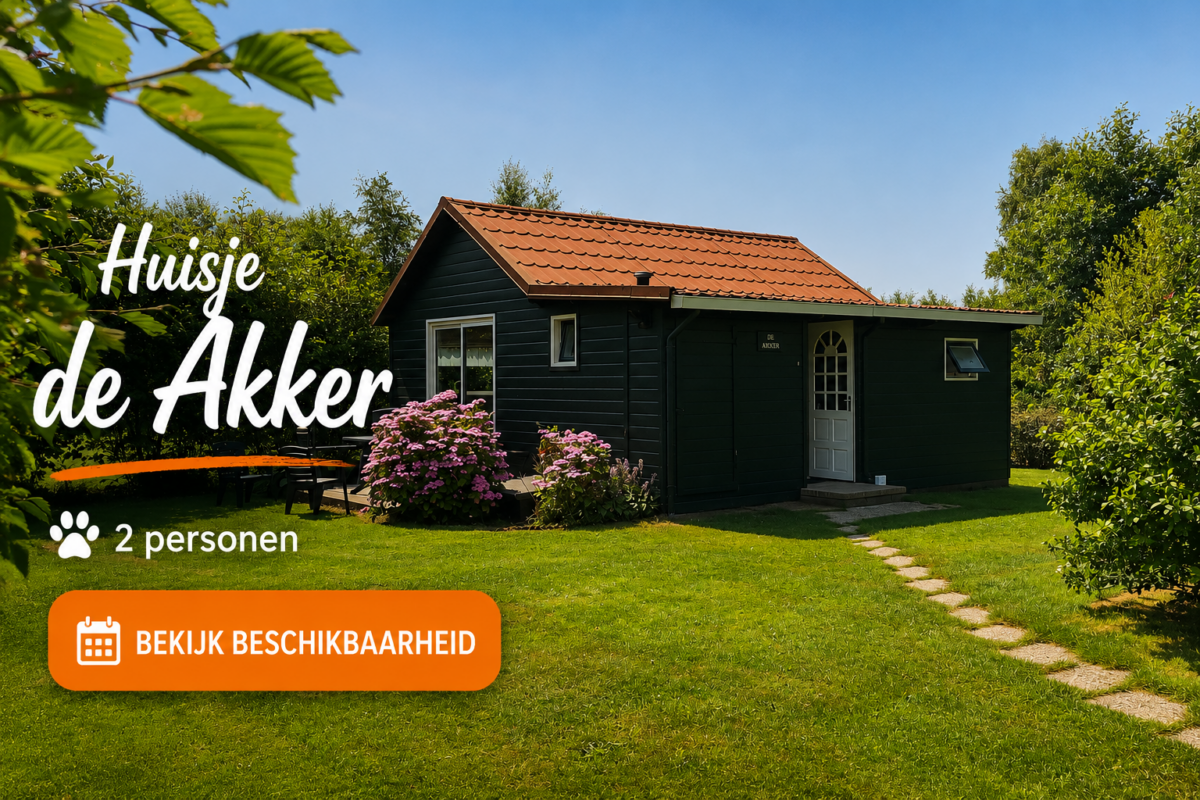 Vakantiehuisje de Akker voor 2 personen met hond in West-Terschelling