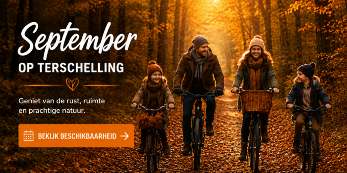 September op Terschelling – beschikbare Vakantiehuisjes huren op Terschelling