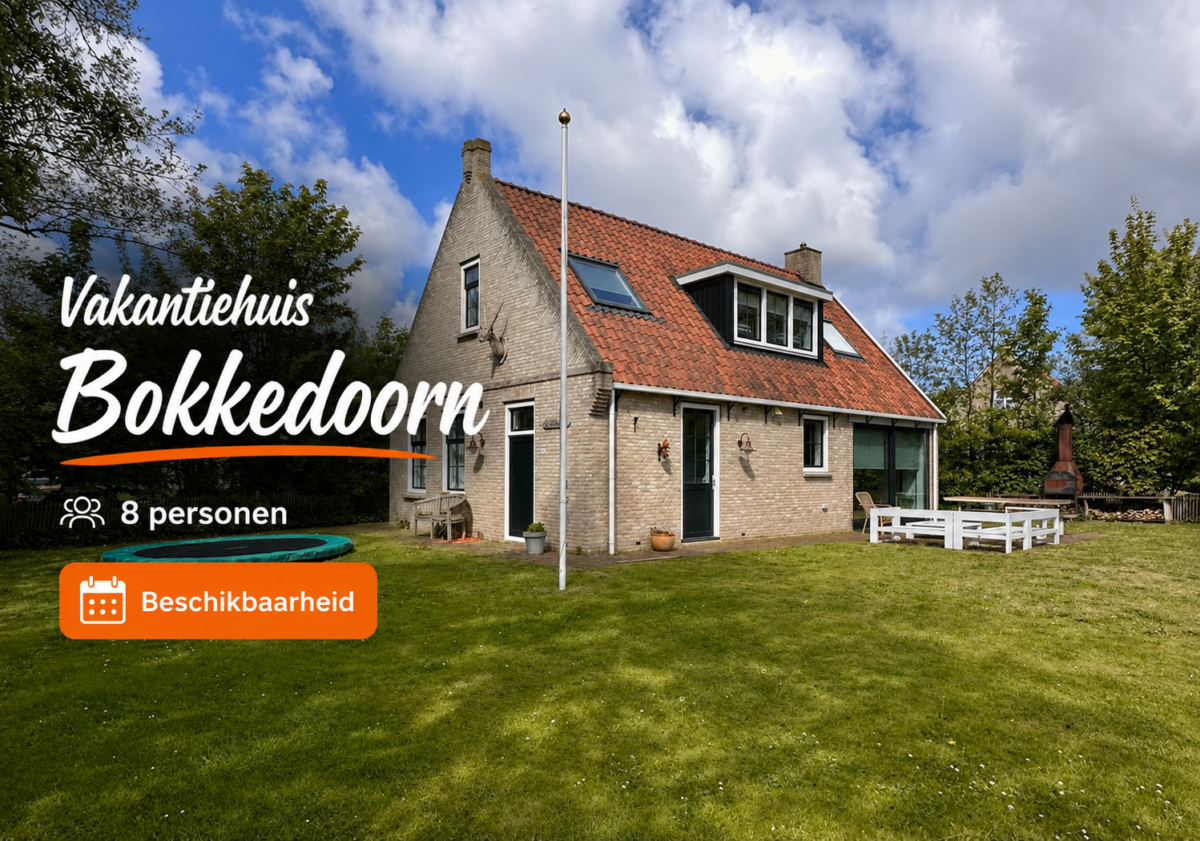 Kindvriendelijk familiehuis Bokkedoorn met grote tuin in Formerum