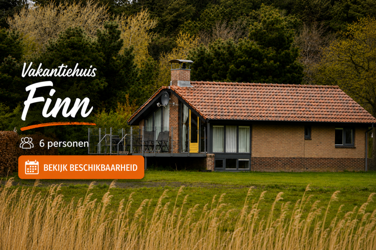 Vakantiehuis Finn, 6 persoons bungalow aan de baai van Dellewal in West-Terschelling
